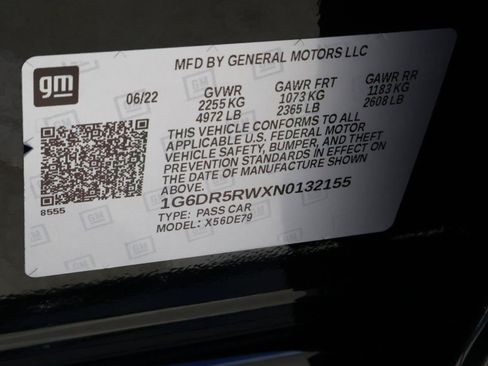 Certified 2022 Cadillac CT5 V w/ Premium Package RWD image 25