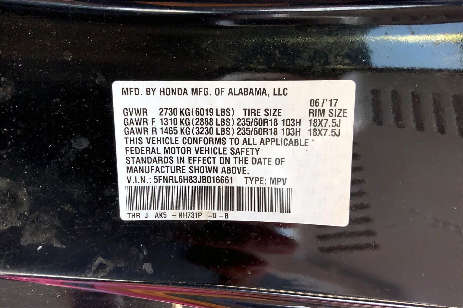 Used 2018 Honda Odyssey Touring image 20