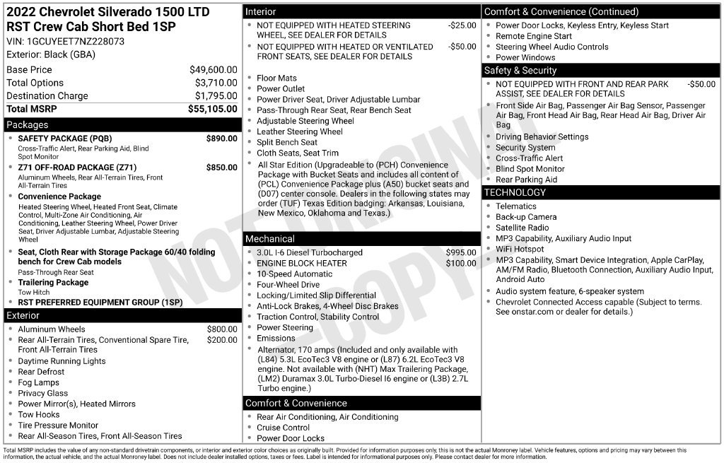 Used 2022 Chevrolet Silverado 1500 RST w/ Safety Package AWD/4WD image 25