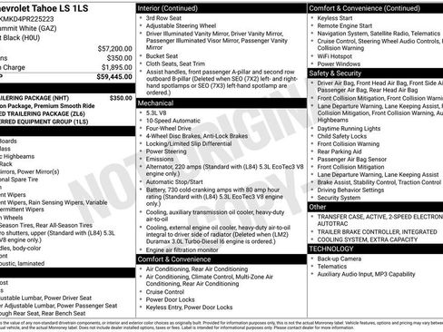 Used 2023 Chevrolet Tahoe LS w/ Max Trailering Package AWD/4WD image 6