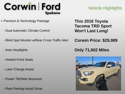 Used 2016 Toyota Tacoma TRD Sport image 6