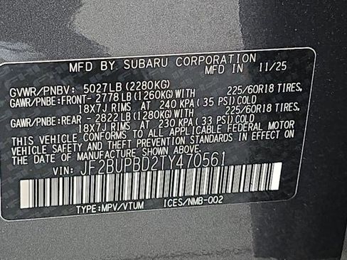 Used 2026 Subaru Outback Premium w/ Premium/Limited Package 2 AWD/4WD image 36