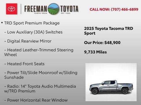 Used 2025 Toyota Tacoma TRD Sport w/ TRD Sport Premium Package image 5