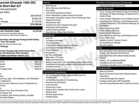 Used 2022 Chevrolet Silverado 1500 ZR2 w/ Technology Package AWD/4WD image 36