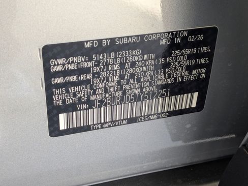 New 2026 Subaru Outback Touring XT image 16