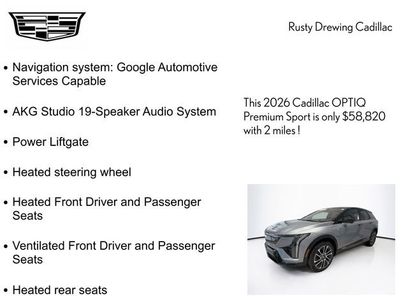 New 2026 Cadillac Optiq Sport 2
