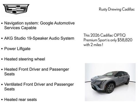 New 2026 Cadillac Optiq Sport 2 AWD/4WD image 4