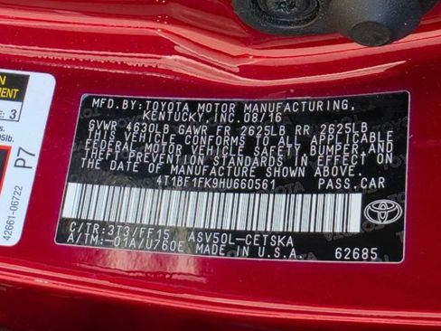Used 2017 Toyota Camry SE FWD image 32