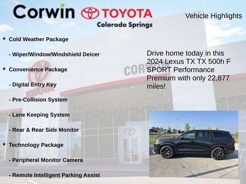 Used 2024 Lexus TX 500h AWD w/ Technology Package image 7
