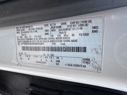 Used 2024 Ford Transit 350 148 High Roof Extended w/ Load Area Protection Package RWD image 42