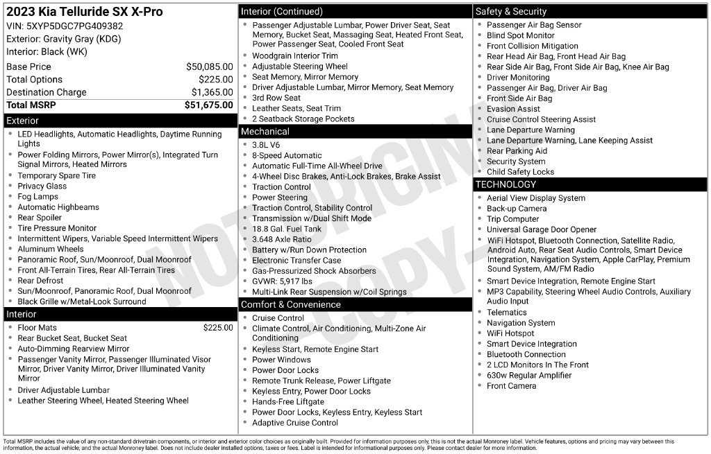 Certified 2023 Kia Telluride SX X-Pro AWD/4WD image 2