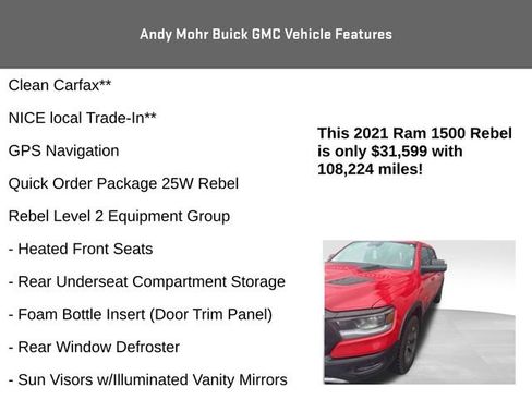 Used 2021 RAM 1500 Rebel w/ Level 2 Equipment Group image 4