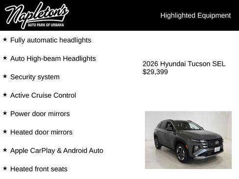 Used 2026 Hyundai Tucson SEL AWD/4WD image 17
