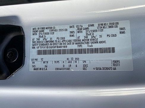 Used 2016 Ford F150 Lariat w/ Equipment Group 502A Luxury AWD/4WD image 74