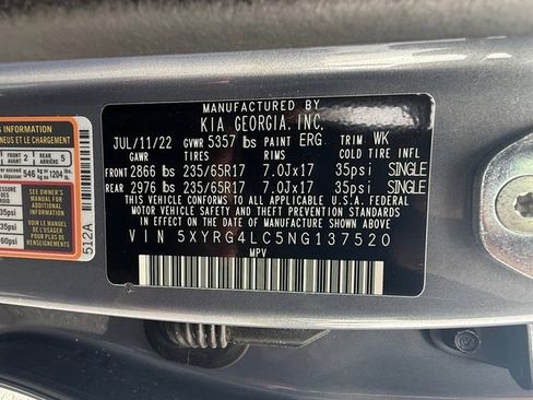 Used 2022 Kia Sorento LX image 29