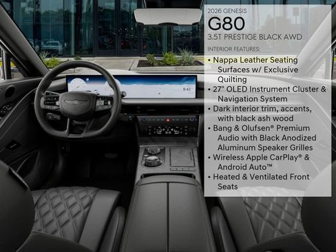 New 2026 Genesis G80 3.5T Prestige image 17