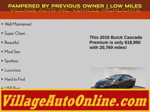 Used 2016 Buick Cascada Premium FWD image 8