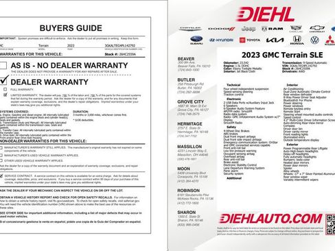 Used 2023 GMC Terrain SLE w/ Driver Convenience Package AWD/4WD image 36