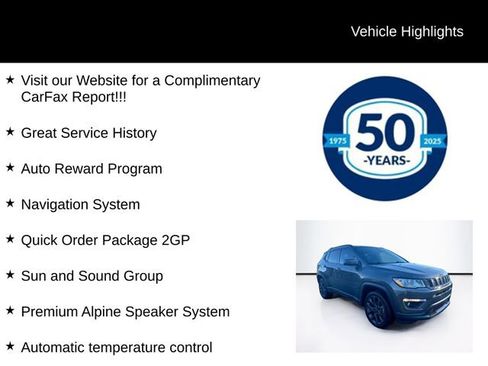 Used 2021 Jeep Compass 80th Special Edition w/ Sun and Sound Group image 5
