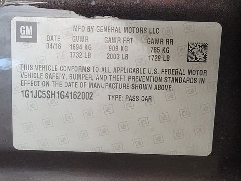 Used 2016 Chevrolet Sonic LT FWD image 33