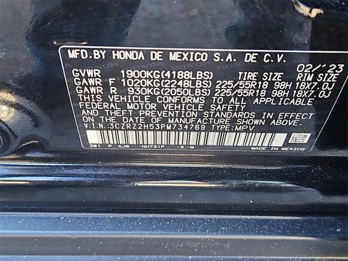 Certified 2023 Honda HR-V Sport image 14