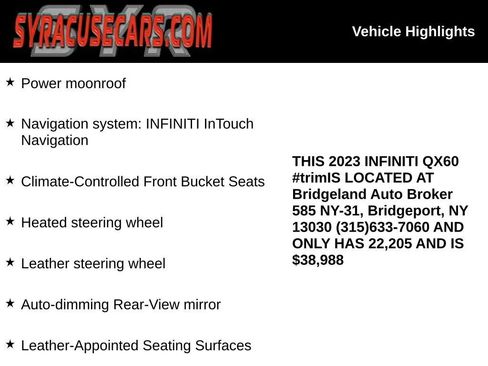 Used 2023 INFINITI QX60 Luxe AWD/4WD image 6