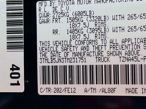 New 2026 Toyota Tacoma TRD Sport image 25