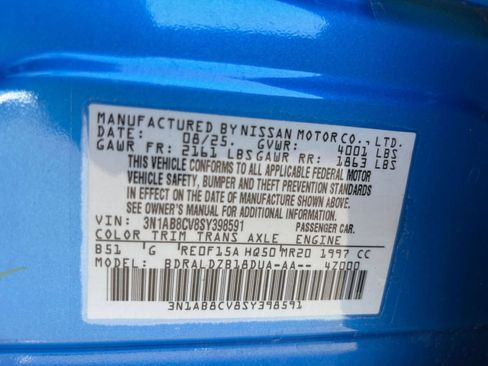 Used 2025 Nissan Sentra SV FWD image 27