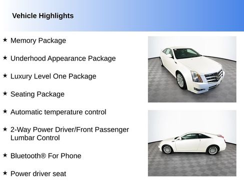 Used 2011 Cadillac CTS Performance w/ Luxury Level One Package RWD image 2