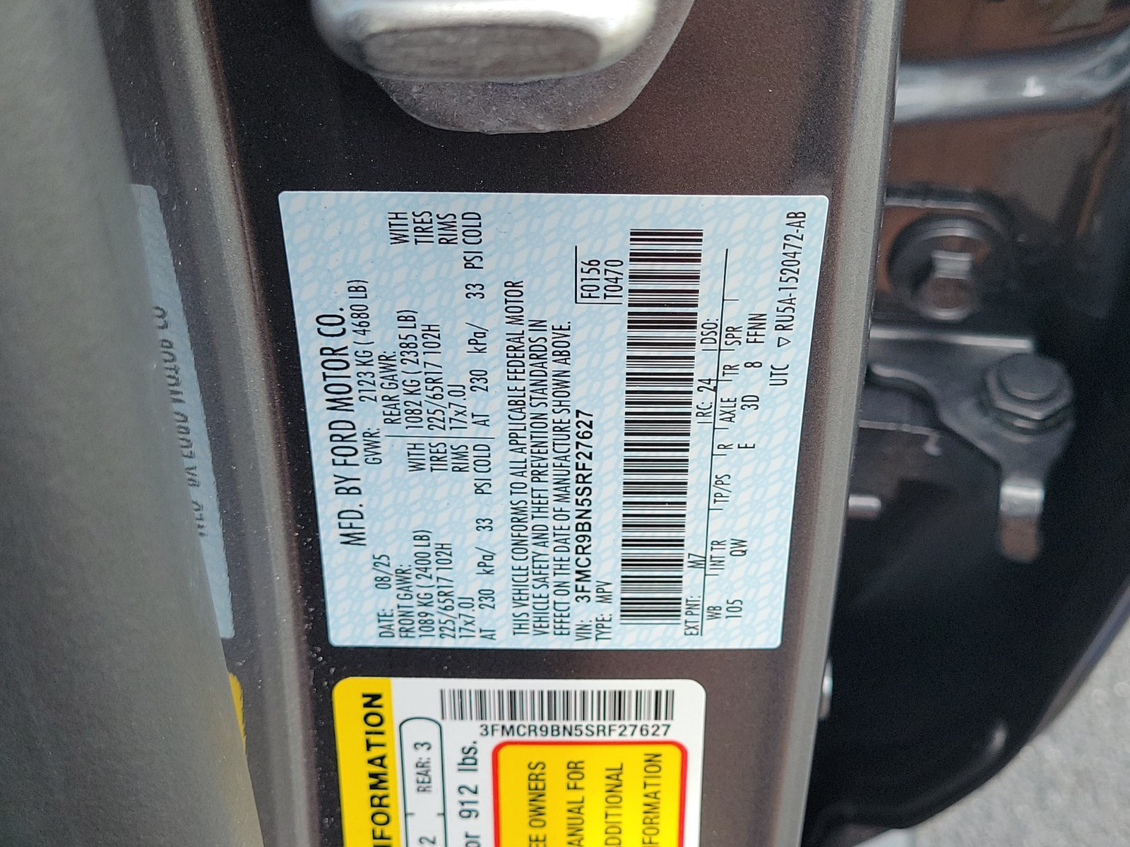 Certified 2025 Ford Bronco Sport Big Bend AWD/4WD image 28