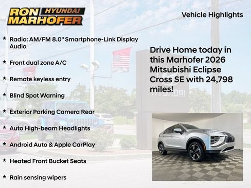 Used 2026 Mitsubishi Eclipse Cross SE AWD/4WD image 13