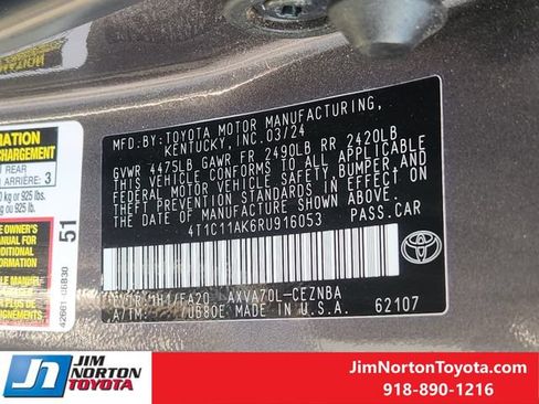 Used 2024 Toyota Camry LE FWD image 33
