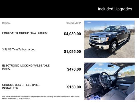 Used 2014 Ford F150 XLT w/ Equipment Group 302A Luxury AWD/4WD image 6