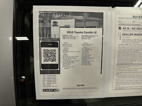 Used 2010 Toyota Corolla LE FWD image 12