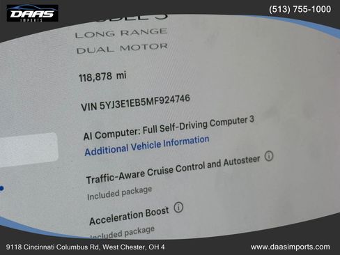 Used 2021 Tesla Model 3 Long Range AWD/4WD image 53