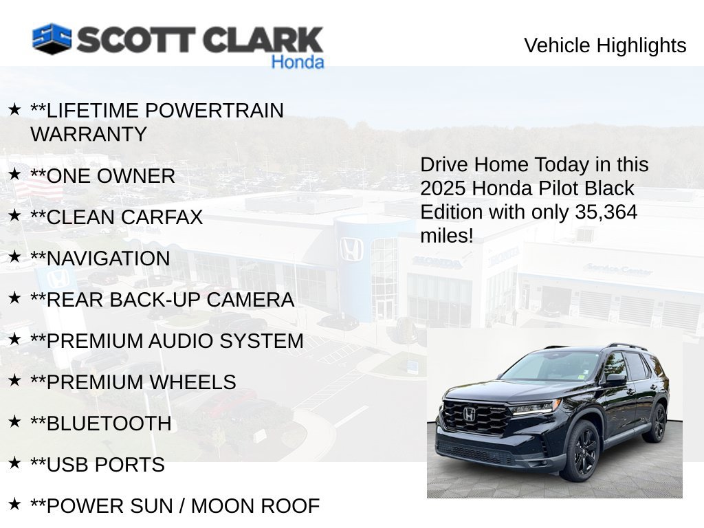 Used 2025 Honda Pilot Black Edition image 11