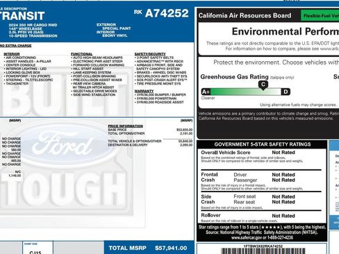 Used 2024 Ford Transit 350 148 High Roof Extended RWD image 9