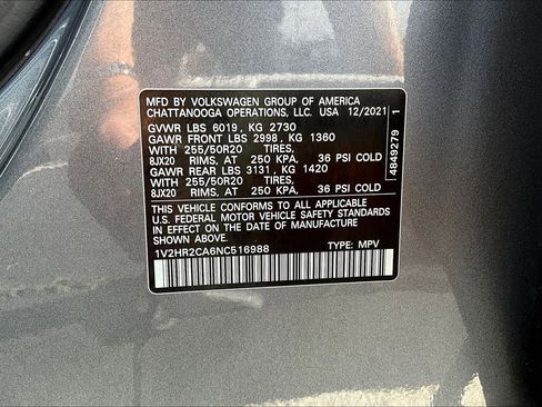 Used 2022 Volkswagen Atlas SE image 35