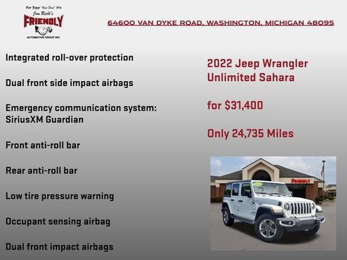 Used 2022 Jeep Wrangler Unlimited Sahara AWD/4WD image 15