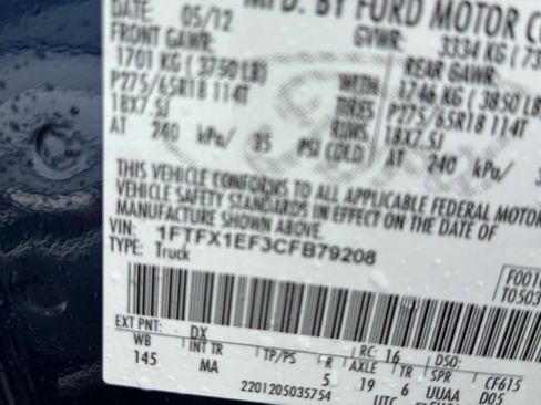 Used 2012 Ford F150 XLT w/ XLT Chrome Pkg image 25