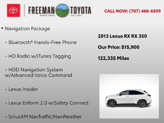 Used 2013 Lexus RX 350 FWD w/ Navigation Pkg image 5