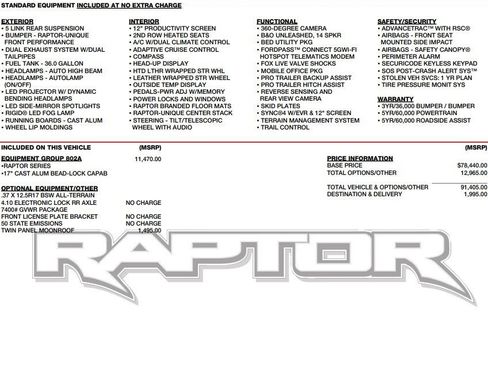 Used 2024 Ford F150 Raptor image 2