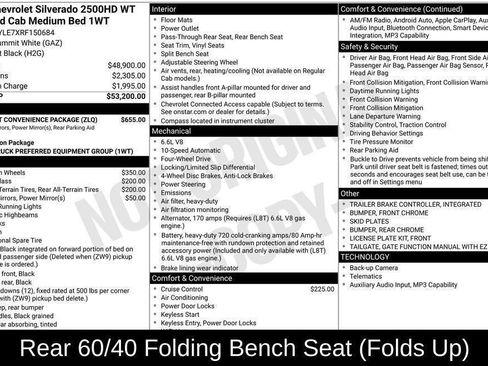 Used 2024 Chevrolet Silverado 2500 W/T w/ WT Fleet Convenience Package AWD/4WD image 47