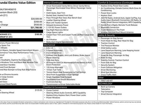 Used 2019 Hyundai Elantra Value Edition w/ Cargo Package image 32