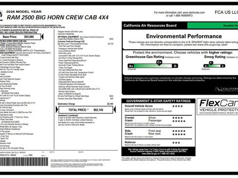 Used 2026 RAM 2500 Big Horn AWD/4WD image 2