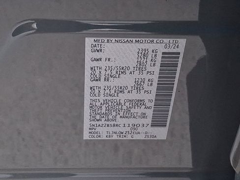 Certified 2024 Nissan Murano SV w/ SV Midnight Edition Package image 26