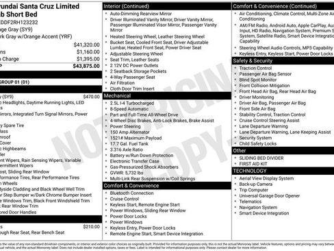 Certified 2024 Hyundai Santa Cruz Limited AWD/4WD image 33