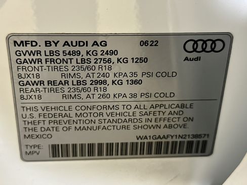 Used 2022 Audi Q5 2.0T Premium AWD/4WD image 8