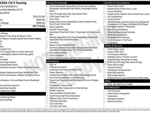 Used 2016 MAZDA CX-5 Touring image 35