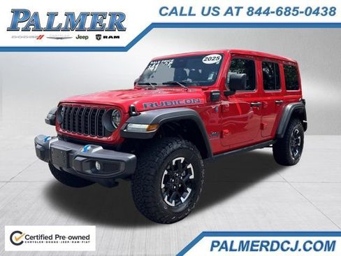 Certified 2025 Jeep Wrangler Unlimited Rubicon 4xe w/ Convenience Group AWD/4WD image 1